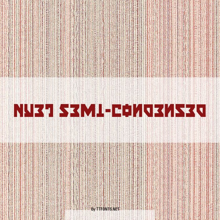 Nyet Semi-Condensed example